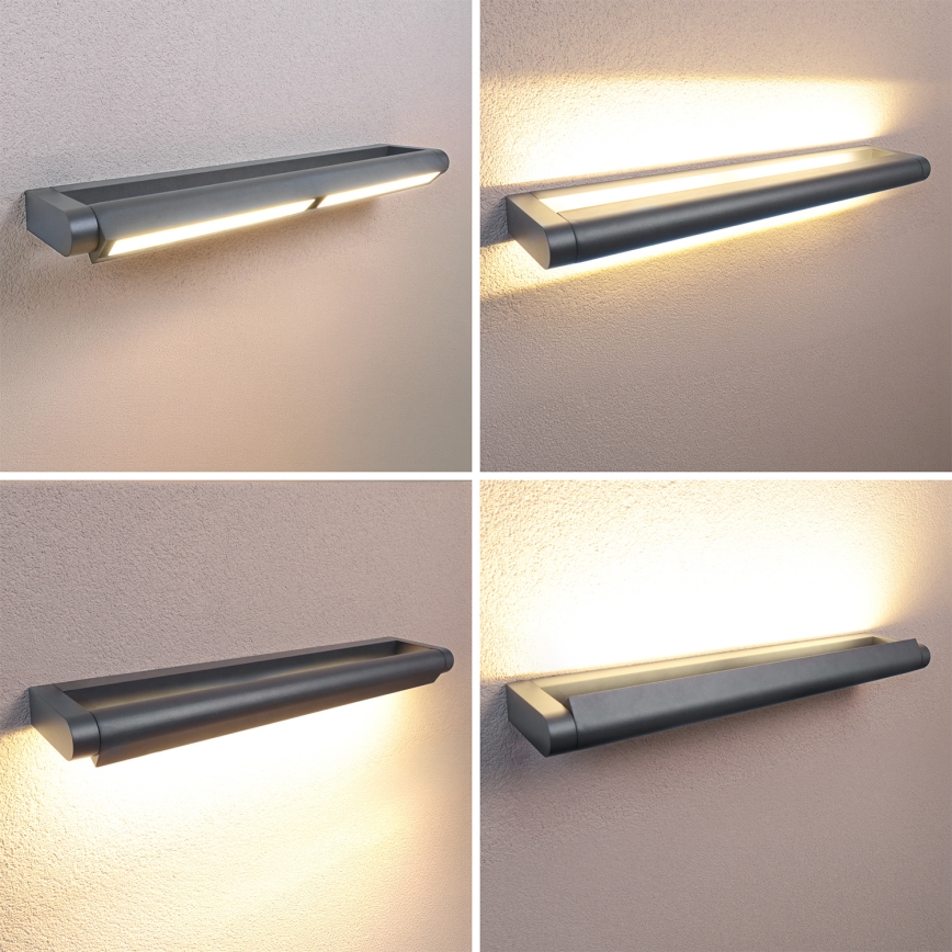 Brilagi - LED Venkovní nástěnné svítidlo SALERNO LED/24W/230V 66 cm antracit IP65