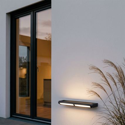 Brilagi - LED Venkovní nástěnné svítidlo SALERNO LED/24W/230V 66 cm černá IP65