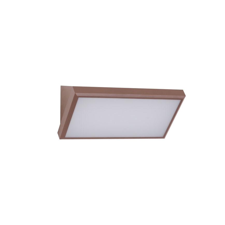 Brilagi - LED Venkovní nástěnné svítidlo se senzorem TRIANGLE LED/20W/230V hnědá IP65