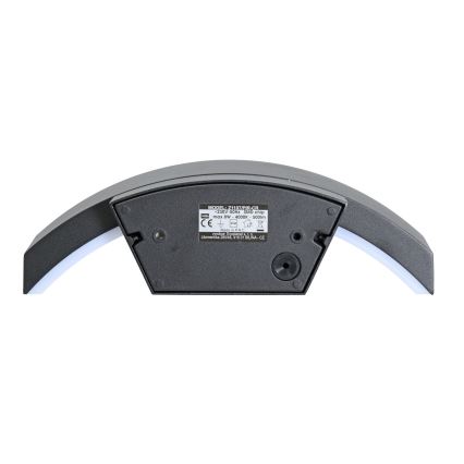 Brilagi - LED Venkovní nástěnné svítidlo se senzorem ARCELO LED/8W/230V IP54