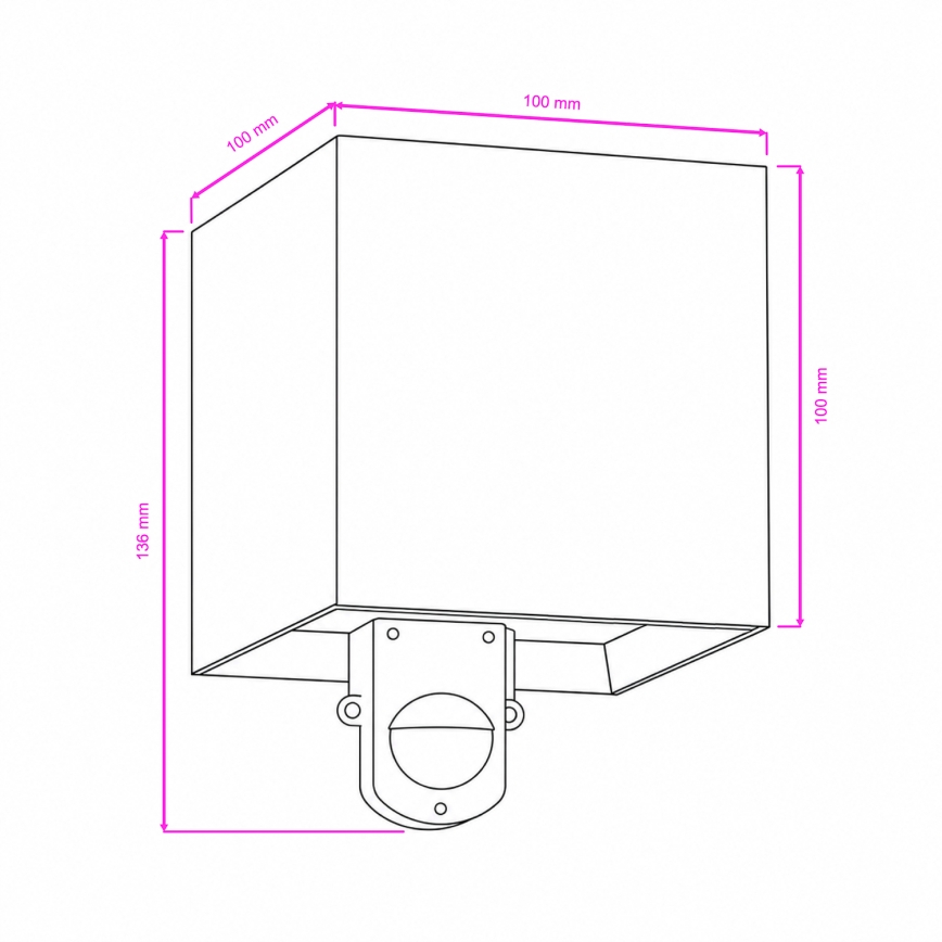 BRILAGI - LED Venkovní nástěnné svítidlo se senzorem CUBE LED/6W/230V hnědá IP65