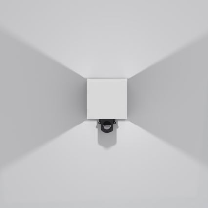 Brilagi - LED Venkovní nástěnné svítidlo se senzorem CUBE LED/6W/230V šedá IP65
