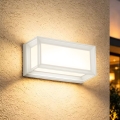 Brilagi - LED Venkovní nástěnné svítidlo se senzorem PARKER LED/12W/230V bílá IP44