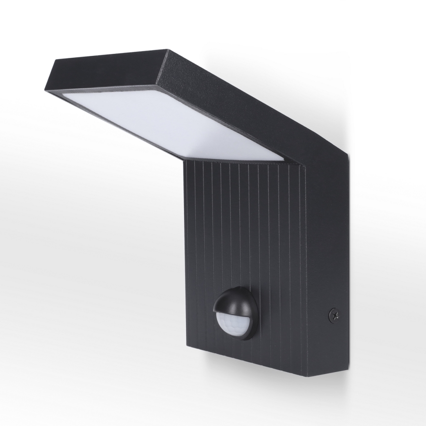 Brilagi - LED Venkovní nástěnné svítidlo se senzorem RIANO LED/8W/230V antracit IP65