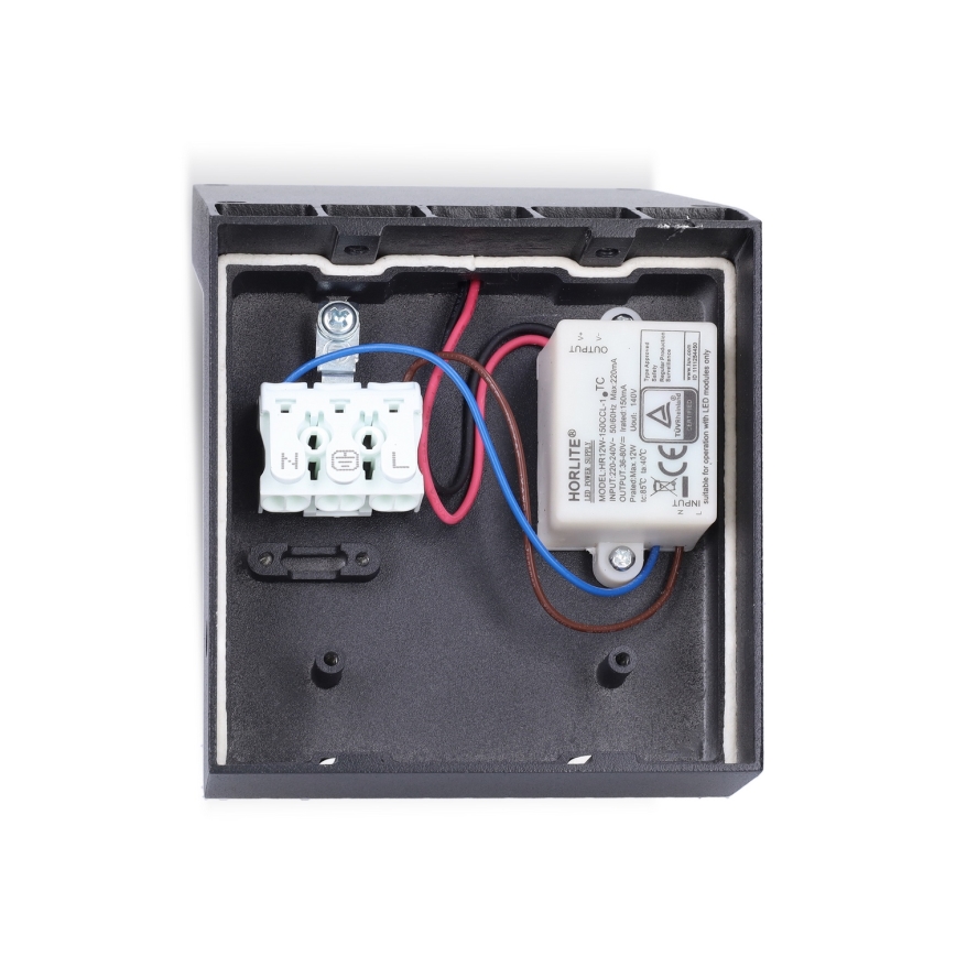 Brilagi - LED Venkovní nástěnné svítidlo se senzorem RIANO LED/8W/230V antracit IP65