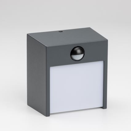Brilagi - LED Venkovní nástěnné svítidlo se senzorem TERNI LED/12W/230V antracit IP44