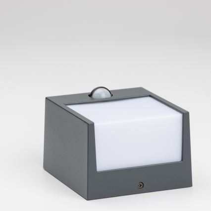 Brilagi - LED Venkovní nástěnné svítidlo se senzorem TERNI LED/12W/230V antracit IP44