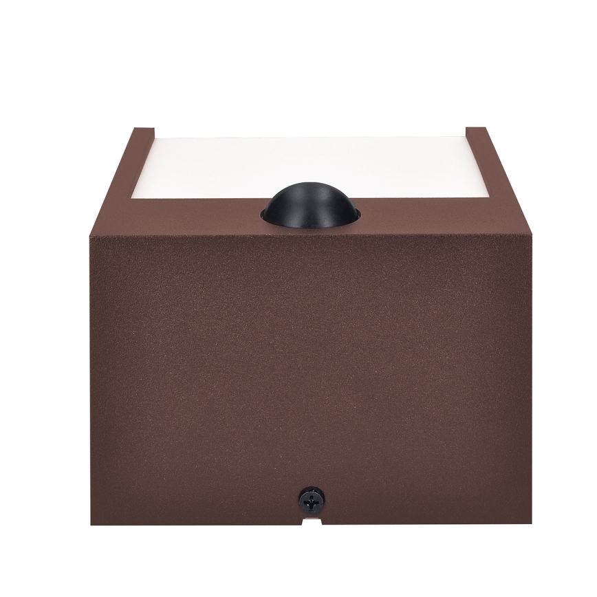 Brilagi - LED Venkovní nástěnné svítidlo se senzorem TERNI LED/12W/230V hnědá IP44