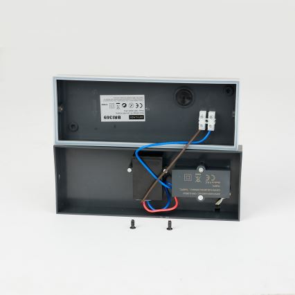 Brilagi - LED Venkovní nástěnné svítidlo se senzorem TESSI LED/10W/230V antracit IP54