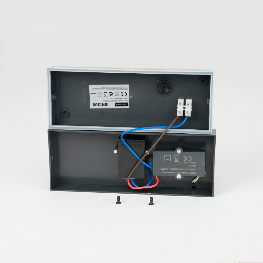 Brilagi - LED Venkovní nástěnné svítidlo se senzorem TESSI LED/10W/230V antracit IP54