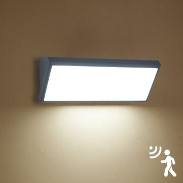 Brilagi - LED Venkovní nástěnné svítidlo se senzorem TRIANGLE LED/42W/230V 45 cm antracit IP65