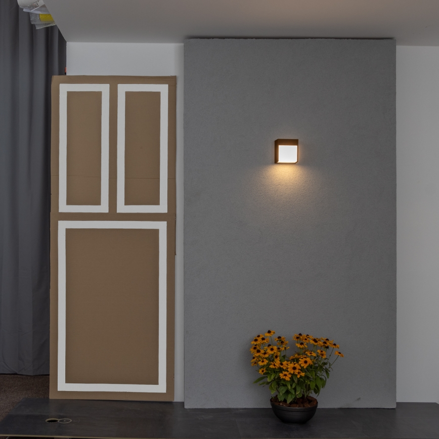 BRILAGI - LED Venkovní nástěnné svítidlo TERNI LED/12W/230V hnědá IP44