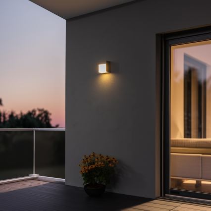 Brilagi - LED Venkovní nástěnné svítidlo TERNI LED/12W/230V šedá IP44
