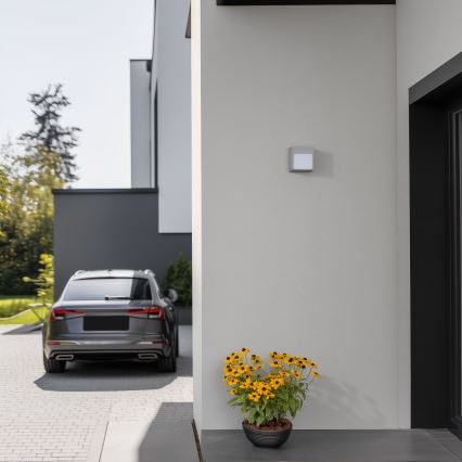 Brilagi - LED Venkovní nástěnné svítidlo TERNI LED/12W/230V šedá IP44