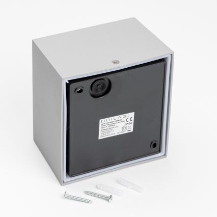Brilagi - LED Venkovní nástěnné svítidlo TERNI LED/12W/230V šedá IP44