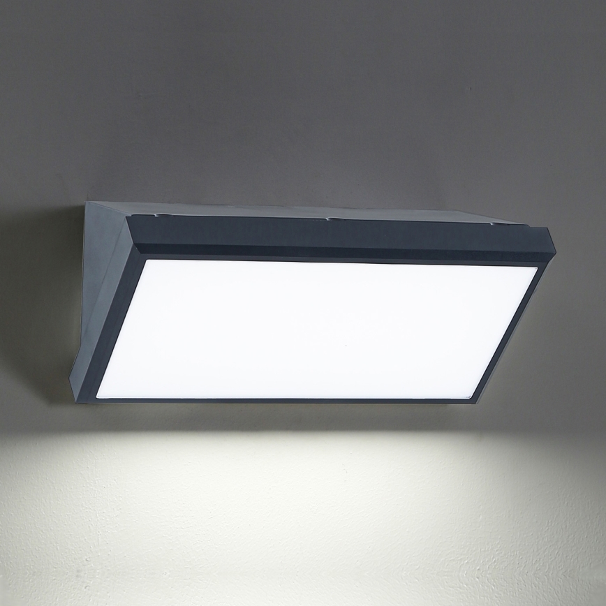 Brilagi - LED Venkovní nástěnné svítidlo TRIANGLE LED/20W/230V 3000/4000/6500K antracit IP65