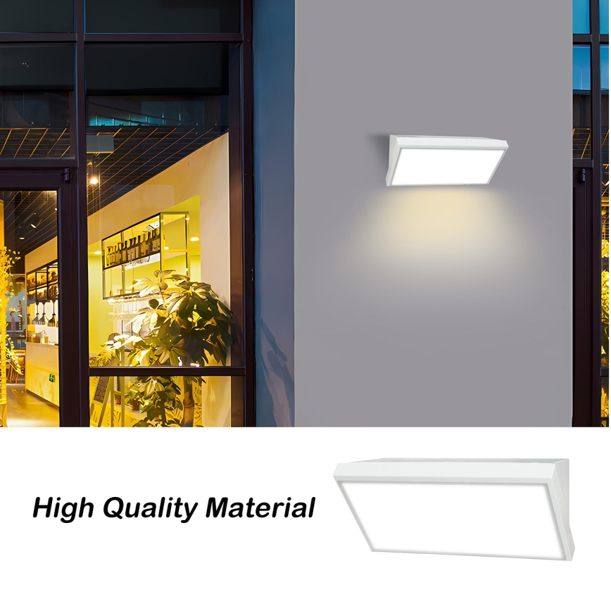 Brilagi - LED Venkovní nástěnné svítidlo TRIANGLE LED/20W/230V bílá IP65