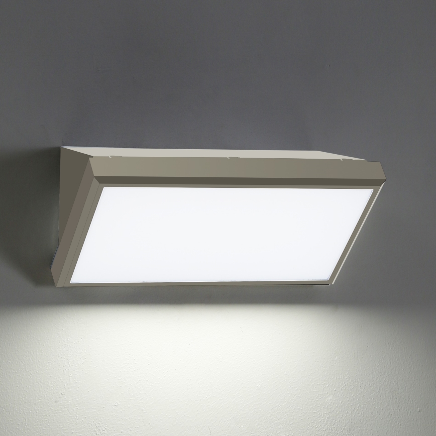 Brilagi - LED Venkovní nástěnné svítidlo TRIANGLE LED/20W/230V šedá IP65