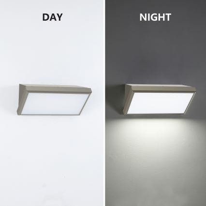 Brilagi - LED Venkovní nástěnné svítidlo TRIANGLE LED/20W/230V šedá IP65