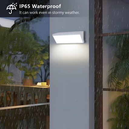 Brilagi - LED Venkovní nástěnné svítidlo TRIANGLE LED/42W/230V bílá IP65