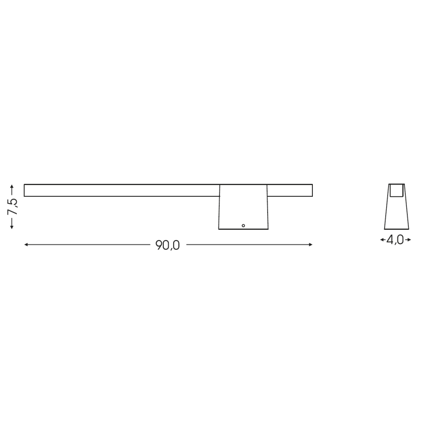 BRILAGI - LED Venkovní nástěnné svítidlo VELORA LED/12W/230V 90 cm IP44 hnědá