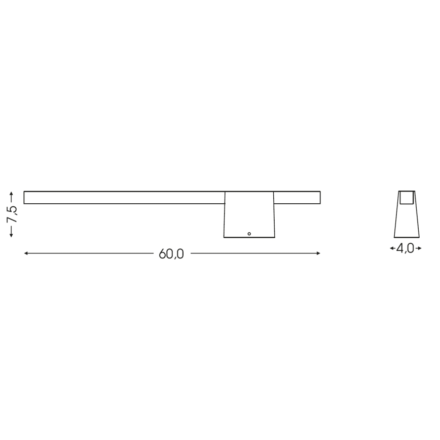 BRILAGI - LED Venkovní nástěnné svítidlo VELORA LED/9W/230V 60 cm IP44 antracit