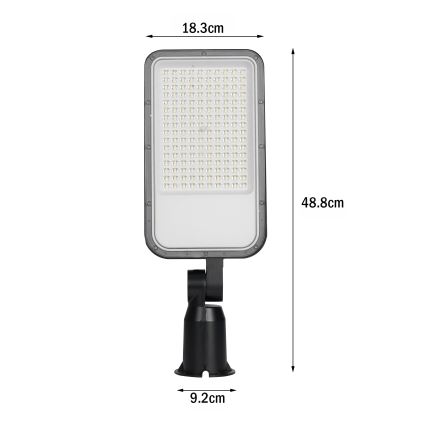 Brilagi - LED Venkovní pouliční lampa s kloubem URBANLIGHT LED/100W/230V černá IP65
