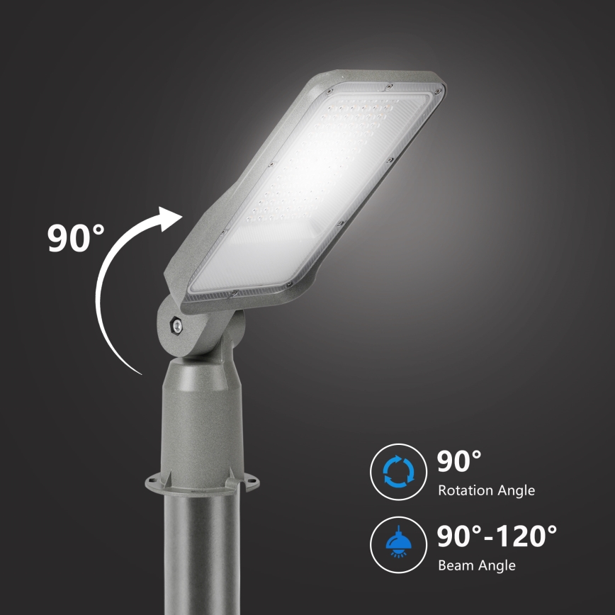 Brilagi - LED Venkovní pouliční lampa s kloubem URBANLIGHT LED/50W/230V šedá IP65