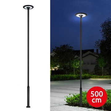 Brilagi - LED Venkovní pouliční lampa se sloupem 5 m URBANSPARK LED/120W/230V černá IP65
