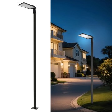 Brilagi - LED Venkovní pouliční lampa se sloupem a kloubem 3 m URBANLIGHT LED/200W/230V černá IP65