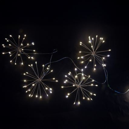 Brilagi - LED Venkovní  řetěz 150xLED 5m IP44 studená bílá ohňostroj