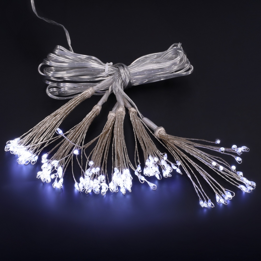 Brilagi - LED Venkovní  řetěz 150xLED 5m IP44 studená bílá ohňostroj