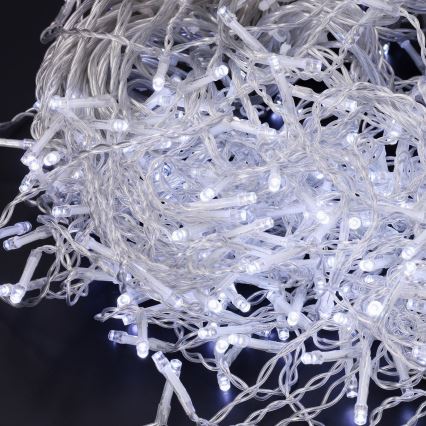 Brilagi - LED Venkovní  řetěz 200xLED/8 funkcí 13m IP44 studená bílá rampouchy