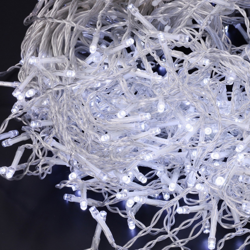 Brilagi - LED Venkovní  řetěz 200xLED/8 funkcí 13m IP44 studená bílá rampouchy