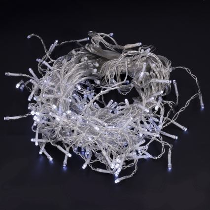 Brilagi - LED Venkovní  řetěz 200xLED/8 funkcí 13m IP44 studená bílá rampouchy