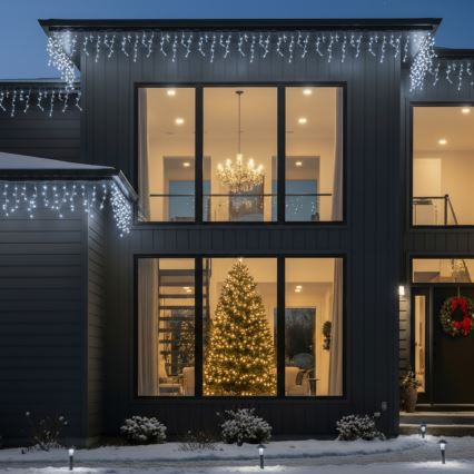 Brilagi - LED Venkovní  řetěz 400xLED/8 funkcí 23m IP44 studená bílá