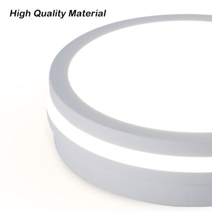 Brilagi - LED Venkovní stropní svítidlo BENE LED/24W/230V pr. 26 cm bílá IP54