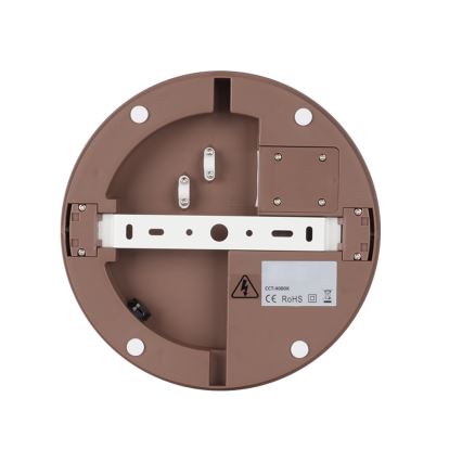 Brilagi - LED Venkovní stropní svítidlo BENE LED/24W/230V pr. 26 cm hnědá IP54