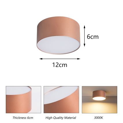 BRILAGI - LED Venkovní stropní svítidlo FORIS LED/14W/230V pr. 12 cm bronzová IP44