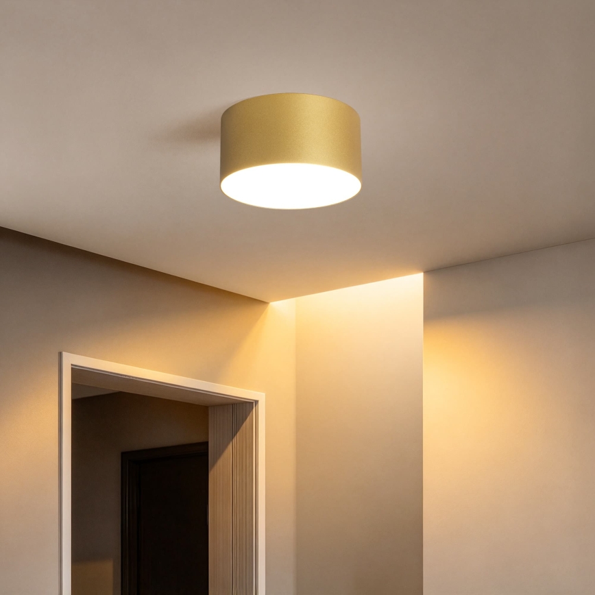 BRILAGI - LED Venkovní stropní svítidlo FORIS LED/14W/230V pr. 12 cm zlatá IP44