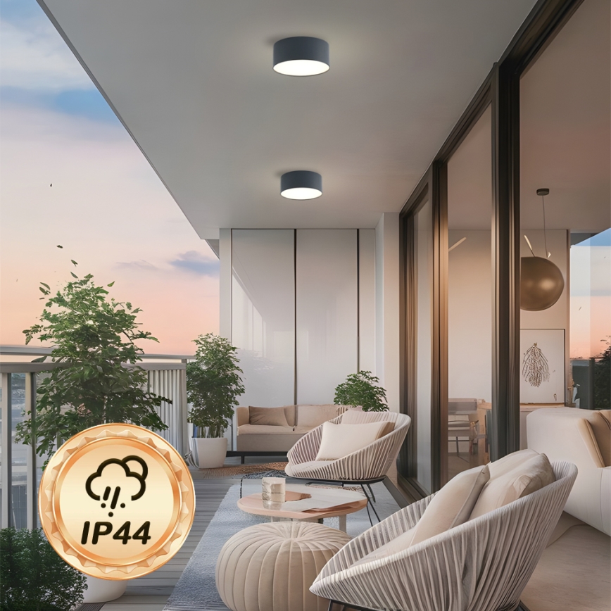 BRILAGI - LED Venkovní stropní svítidlo FORIS LED/20W/230V pr. 15 cm antracit IP44