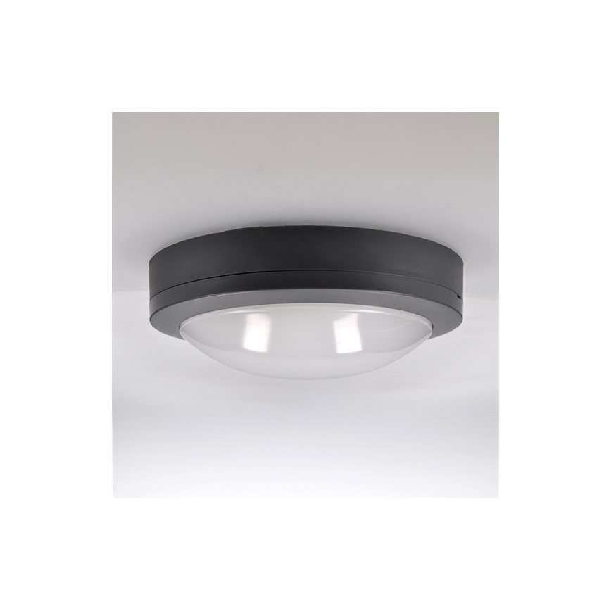 Brilagi - LED Venkovní stropní svítidlo LED/13W/230V pr. 17 cm IP54 antracit