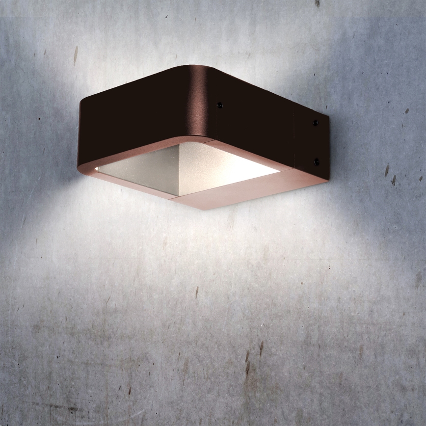 Brilagi - LED Venkovní nástěnné svítidlo BARI LED/7W/230V 3000/4000/6000K hnědá IP54