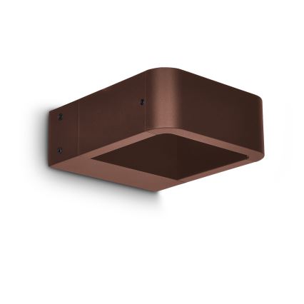 Brilagi - LED Venkovní nástěnné svítidlo BARI LED/7W/230V 3000/4000/6000K hnědá IP54