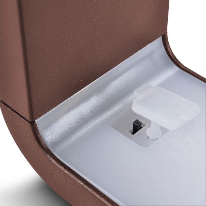 Brilagi - LED Venkovní nástěnné svítidlo BARI LED/7W/230V 3000/4000/6000K hnědá IP54