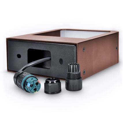 Brilagi - LED Venkovní nástěnné svítidlo BARI LED/7W/230V 3000/4000/6000K hnědá IP54