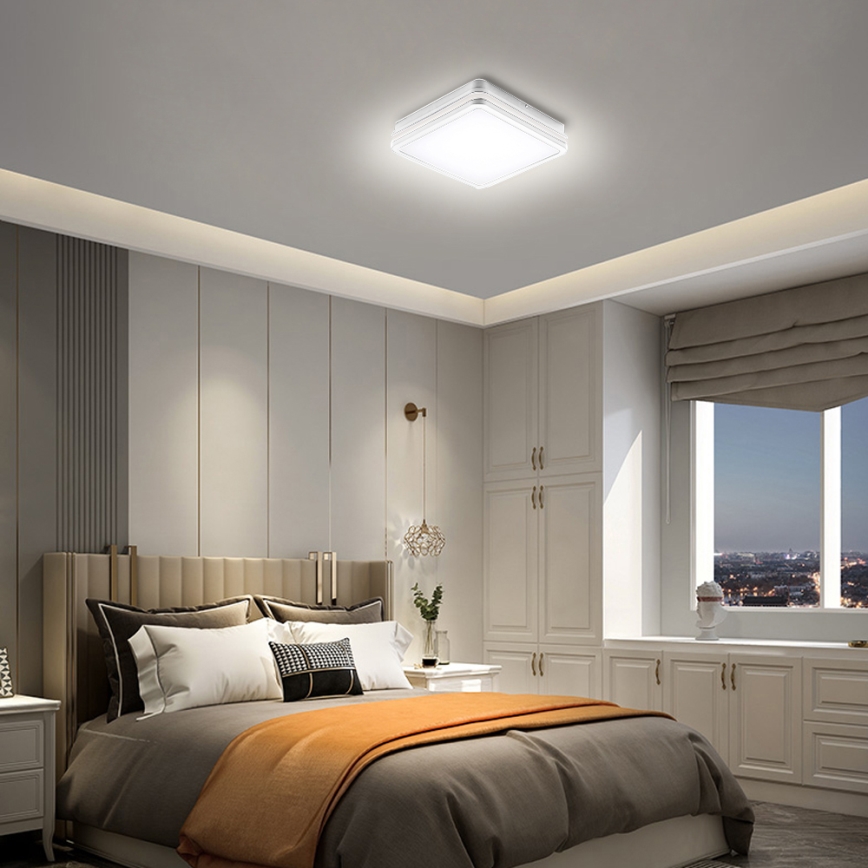 Brilagi - LED Venkovní svítidlo BENE LED/18W/230V 22x22 cm bílá IP54