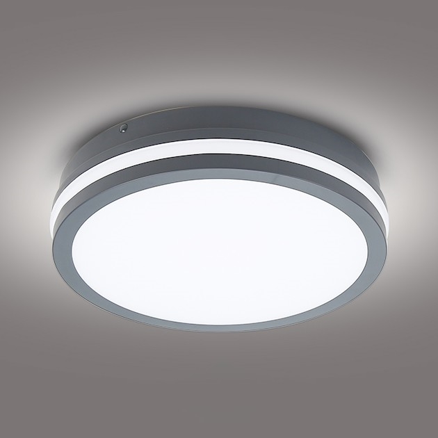 Brilagi - LED Venkovní svítidlo BENE LED/24W/230V pr. 26 cm antracit IP54