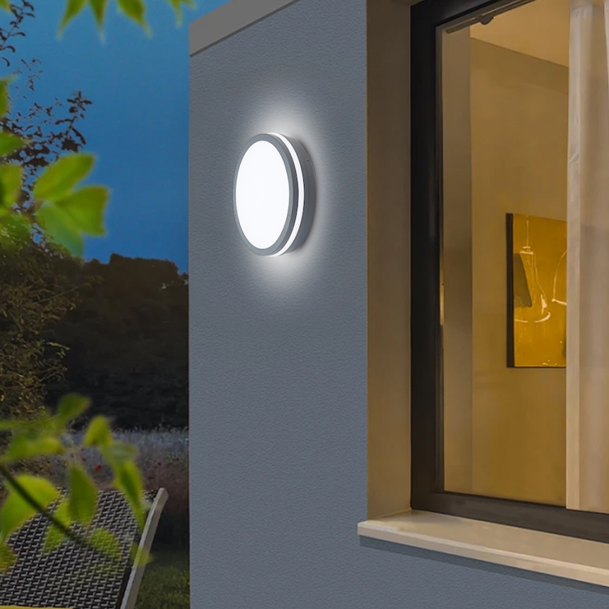 Brilagi - LED Venkovní svítidlo BENE LED/24W/230V pr. 26 cm antracit IP54