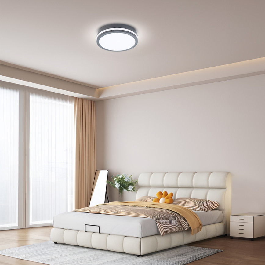 Brilagi - LED Venkovní svítidlo BENE LED/24W/230V pr. 26 cm antracit IP54